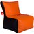 Sicillian Bean Bags Bean Chair - Size Xl - Without Fillers - Cover Only (Orange & Black)