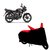 Madon Black and Red-Matty Bike Body Cover For Honda CB Shine