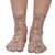 Nandini Women's Pack of Four Ankle Length Assorted Thumb Socks