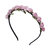 Pikaboo Baby Pink Roses Flower Garland Hairband For Girl