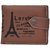 Fashion Empire Light Brown Eiffel Tower Wallet With Button