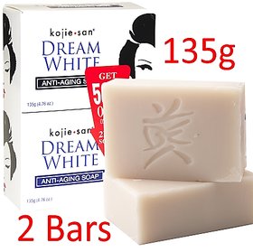 Kojie San Dream White Soap 2 in 1 135g Each (Pack Of 2) Anti Ageing Soap
