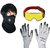 DRIVING BIKE SCOOTER CLEAR GLASS GOGGLES WITH NEOPRENE MASK And ANTI SKID GLOVES