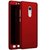 for PURE INDIAN iPAKY 360 Degree Full Protection Front Back Cover Case with Tempered Glass+ Cleaning paper For Redmi Note 4 Red Color