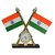 Combo Of Car Dashboard Clock With INDIAN FLAG And Anti Slip Mat