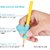 Aeoss 3PCS/Set Pencil Grips Silicone Ergonomic Writing Claw Aid Flower Handle Style Pencils Training Grip Holder for Kid