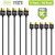 Tizum HDMI Cable Slim HDMI 1.4 - Gold Plated High Speed Data 10.2Gbps, 3D, 4K, HD 1080P - Pack of 5 (10 Ft/ 3 M X 5)