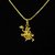 Lord Hanuman Gold Plated Religious God Pendant with Chain for Men Women by Beadworks