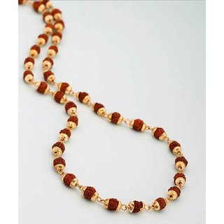 rudraksha gold chain design