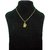 Shiva Gold Plated Religious God Pendant with Chain for Men Women