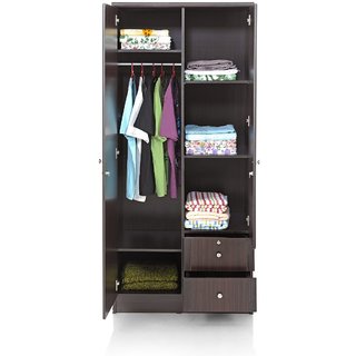 Status Cosmo 2872 2 Door Designer Wardrobe Wenge Colored With Status Cosmo 2872 2 Door Designer Wardrobe Wenge Colored With Shelves Inside