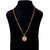 Gold Plated Pendant Set Simple Look Handmade Necklace Jewelry For Women by Beadworks
