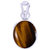 Divya Shakti 3.25 - 3.50 Ratti Tiger's Eye Pendant / Locket ( Chitti Stone Silver Pendant ) 100% Original AAA Quality Gemstone