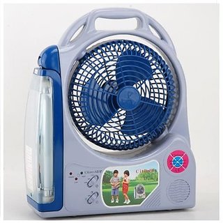 Trendy battery operated fan light combo Multi Reachargable Fan Light Good Battery Backup