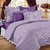Story Home 100 Cotton Purple Stripes Single Bedsheet Set Of 2 Tr1201
