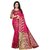 SATYAM WEAVES WOMEN'S ETHNIC WEAR COTTON SILK PINK COLOUR SAREE WITH BLOUSE PIECE