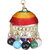 Golden Jhumka With Multicolor Thread  hanging Pearl by Miea