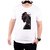 Mooch Wale Knight Super Shadow  White Quick-Dri T-shirt For Men