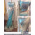 Srk White and Skyblue Colour Nylone Net Embroidered Saree