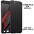 360 Degree Full Body Protection Front Back Cover (iPaky Style) with Tempered Glass for OPPO F3 (Black) - By Mobimon
