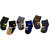 Neska Moda Premium Terry Cotton Ankle Length Multicolor Kids 6 Pair Socks For 0 To 2 Years SK375