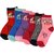 Neska Moda Premium Cotton Ankle Length Multicolor Kids 6 Pair Socks For 7 To 13 Years SK379