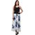 Nakoda Creation Women's Rayon Floral Print Flared Maxi Skirt