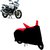 Blays Black-Red-Premium Matty Bike Body Cover For TVS Apache RTR 180
