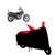 Blays Black-Red-Premium Matty Bike Body Cover For Bajaj Avenger 220 Cruise