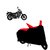 Blays Black-Red-Premium Matty Bike Body Cover For Bajaj Avenger 220 Street