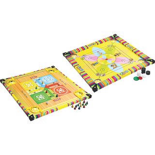 Buy Kirat 2 In 1 Big Carrom Board With Ludo Game For Kids Online