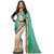 Srk Skyblue and White Colour Georgette and Net Embroidered Saree