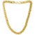Aabhu Gold Plated 20 Inches 22Ct Pure Gold And Rhodium Coated Chain Necklace For Man And Boys