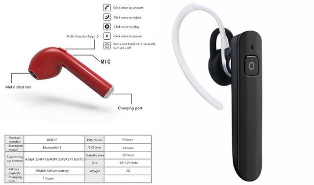 Buy ZEMINI Bluetooth Headset HM1100 Bluetooth Headset for