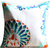 Rangrage - Marbled Peacock Trio - Hand painted - White - Cotton Cushion Cover