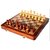 Triple S Handicrafts Quality Collectible Wooden Folding Chess Game Board Set 14 inch - Classic Game Of Brilliance