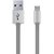 Tizum Micro Cable Tangle-Free Micro-USB (1 meter/ 3.3 Feet) Fast Charging - 2.4Amp  Sync Data Cable (Gray)