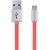 Tizum Micro Cable Tangle-Free Micro-USB (1 meter/ 3.3 Feet) Fast Charging - 2.4Amp  Sync Data Cable (Red)
