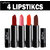 Laperla Multicolored Lipsticks Set of 4