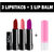 Adbeni 3 Lipstick With ColorDiva Lip Balm Makeup Combo Set of 4