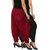 Culture the Dignity Women's Lycra Side Plated Dhoti Patiala Salwar Harem Pants Combo - SPL_DH - BM - Pack of 2 - Black - Maroon