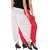 Culture the Dignity Women's Lycra Side Plated Dhoti Patiala Salwar Harem Pants Combo - SPL_DH - PW - Pack of 2 - Pink - White
