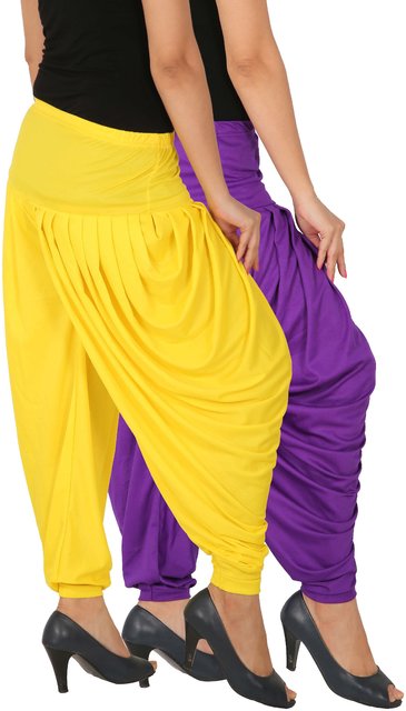Go Colors pantswomenindianwear  Buy Go Colors Women Ecru Yellow Viscose Harem  Pants Online  Nykaa Fashion