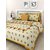 Saba Dream Collection Pure Cotton Double Bedsheet Size- 90X108 Inche, With 2 Zip Closer Pillow Cover
