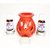 Color Ceramic aroma oil burner with 30ml Lavender aroma oil and 5 Tea light candles