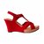 Dajwari Women's Synthetic Leather Red Color Wedges