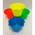 Star Shape Plastic Pot Set (Multi-color, 4-Pieces)