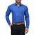 Klick2Style Men's Cotton Polyester Blend Blue Shirt