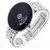 HK  New Black Dial Stainless Still Strap For Couple And Boys And Girls Watch - For Men  Women