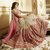 Indian Stylish Designer Bollywood Ethnic Pink Saree Party Wear Sari Traditional